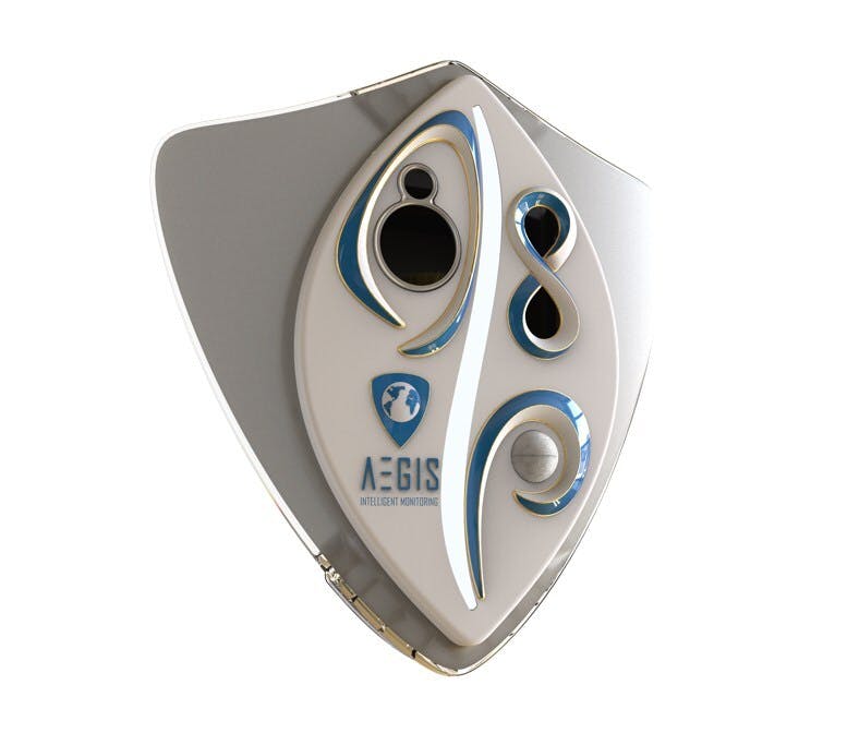 Nand Logic's Aegis Intelligent Monitor System on a white background.