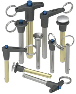 Quick release ball lock pin shafts Quick release ball lock pin shafts