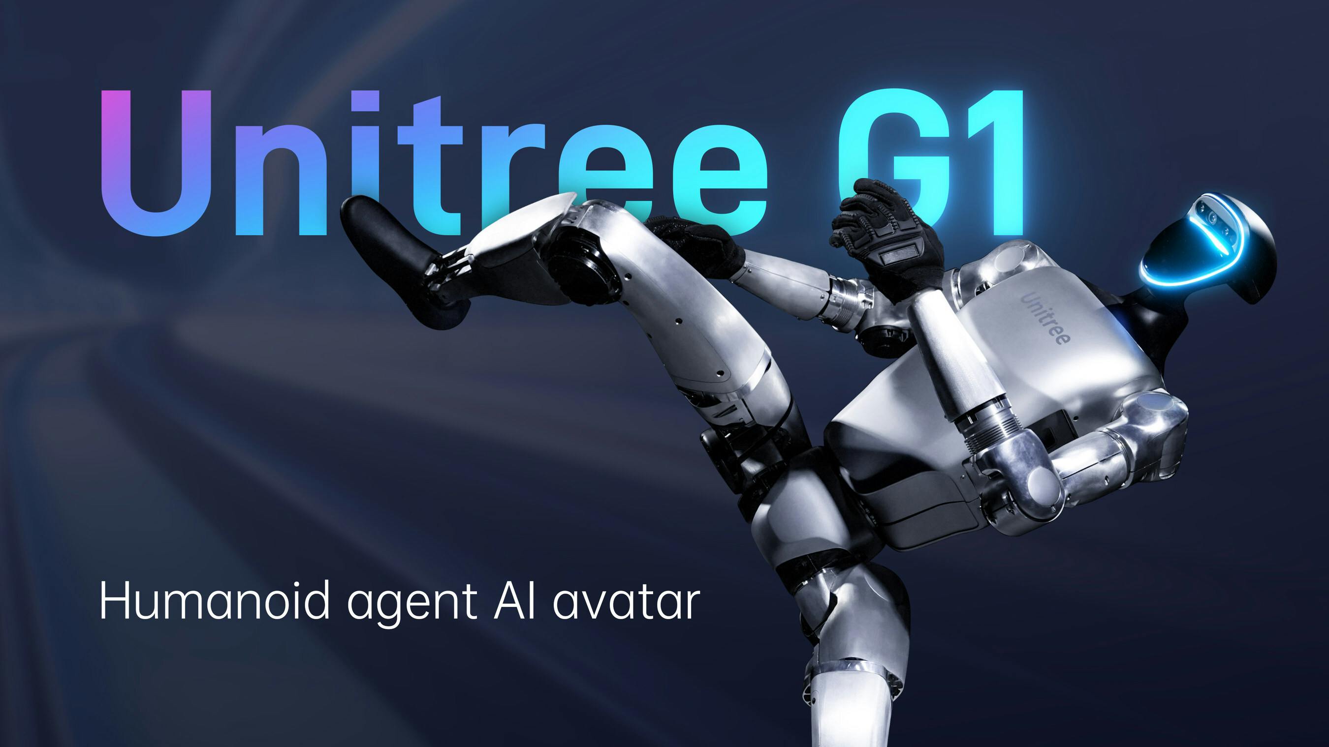 Unitree G1 Humanoid agent robot with AI avatar