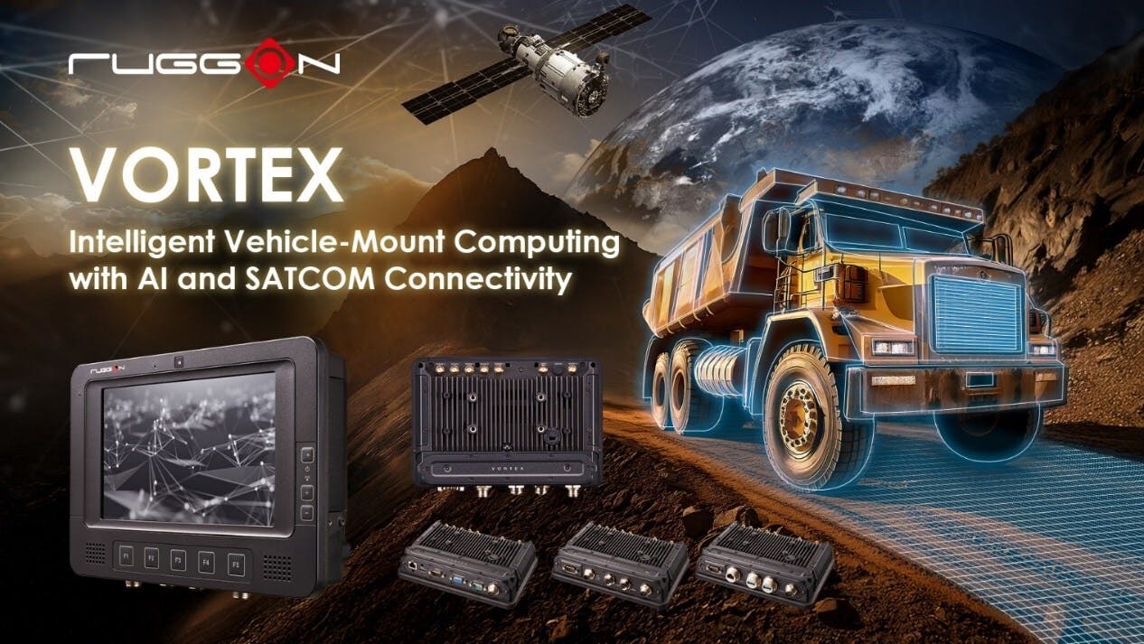RuggON VORTEX Vehicle Mount Computer with AI-Enhanced, SATCOM-Ready