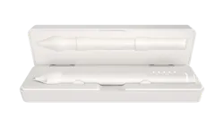 Nuwa Pen in a white colorway and white case Nuwa Pen in a white colorway and white case