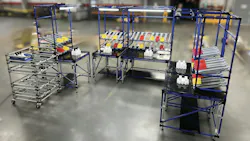 Creform Corporation U-shaped workstation flow cart Creform Corporation U-shaped workstation flow cart