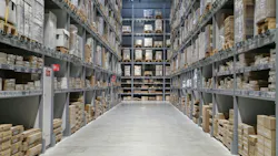 warehouse full of goods, boxes and shelves in order warehouse full of goods, boxes and shelves in order