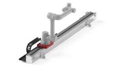 Cobomover CMF with dummy robot on white background Cobomover CMF with dummy robot on white background