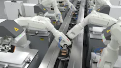 The IRB 1200 family creating shorter cycle time for phone assembly The IRB 1200 family creating shorter cycle time for phone assembly