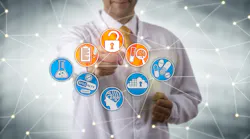 Manufacturer assessing drug discovery data. Manufacturer assessing drug discovery data.