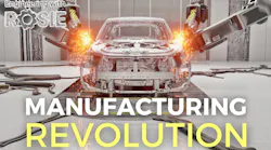 A car being manufactured A car being manufactured