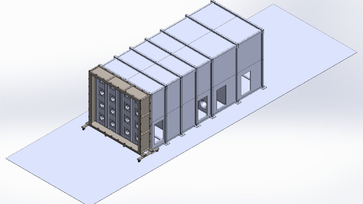Q-PAC airflow tunnel rendering
