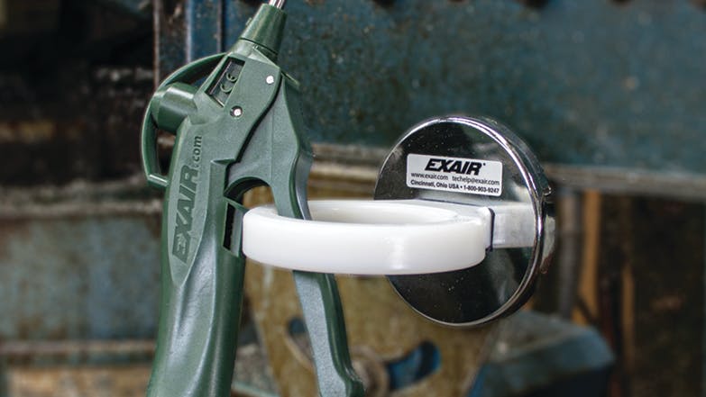 Air Cradle Safety Air Gun Mount Offers Magnetic Tool Storage