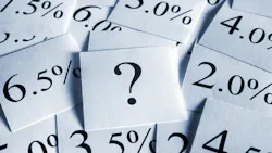 Variable interest rates concept Variable interest rates concept