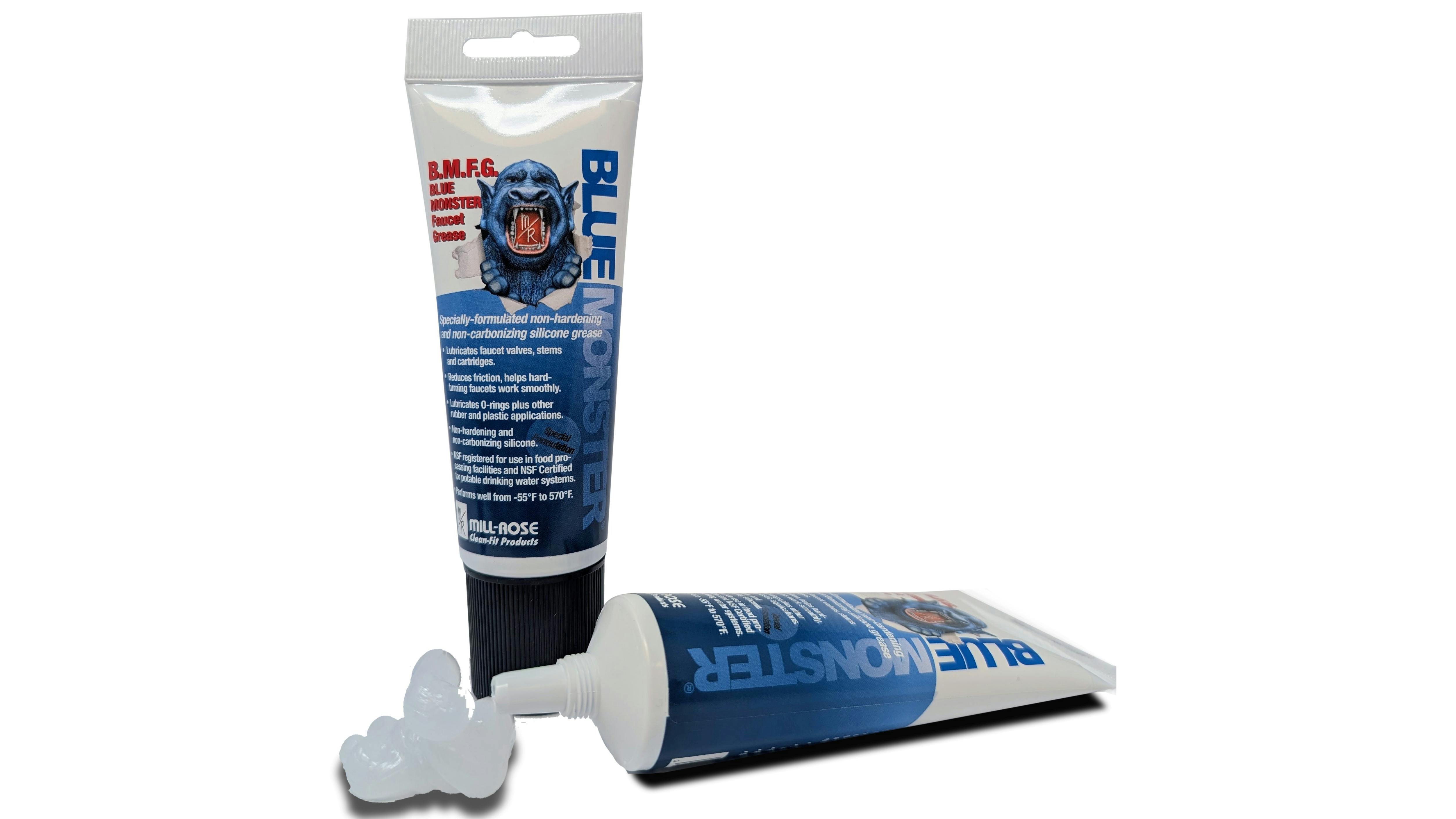 Blue Monster Faucet Grease Silicone Lubricant for High Heat