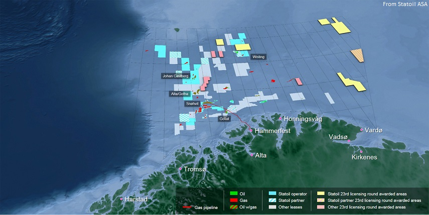 Statoil Barents map