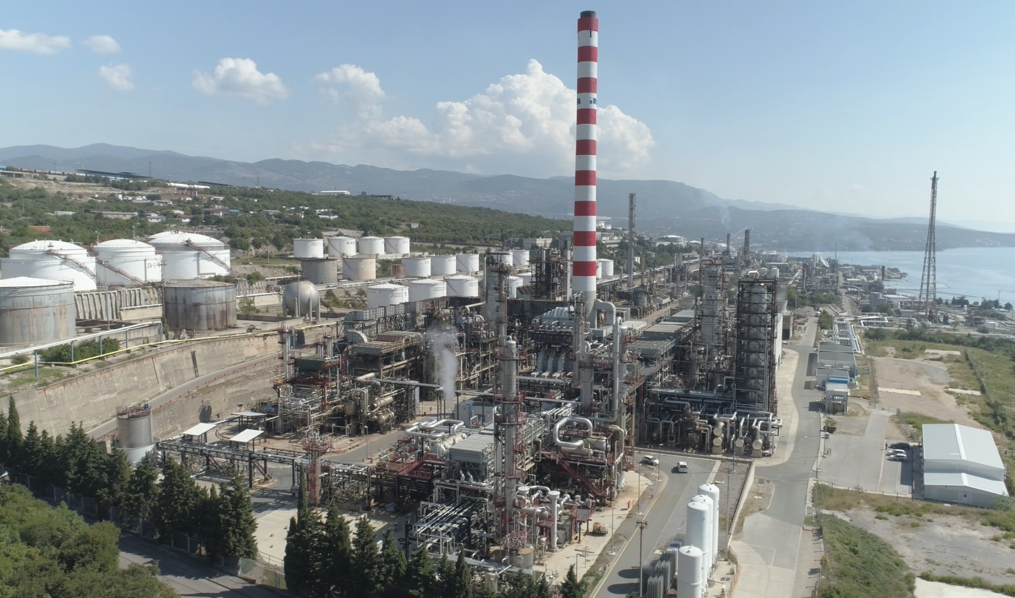 Croatia&rsquo;s INA Industrija Nafte DD's 90,000-b/d Rijeka refinery along the northern part of the Adriatic Sea.
