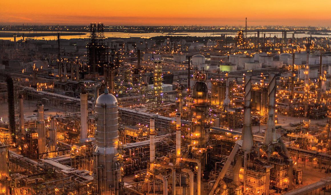 ExxonMobil Corp.'s Baytown integrated refining petrochemicals complex.