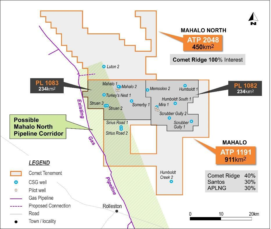 Mahalo North and Mahalo blocks just west of Gladstone in central Queensland.
