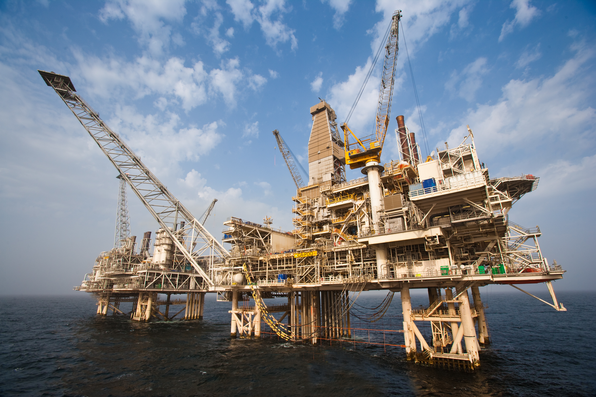 Platform in Azeri-Chirag-Deepwater Gunashli oilfield.