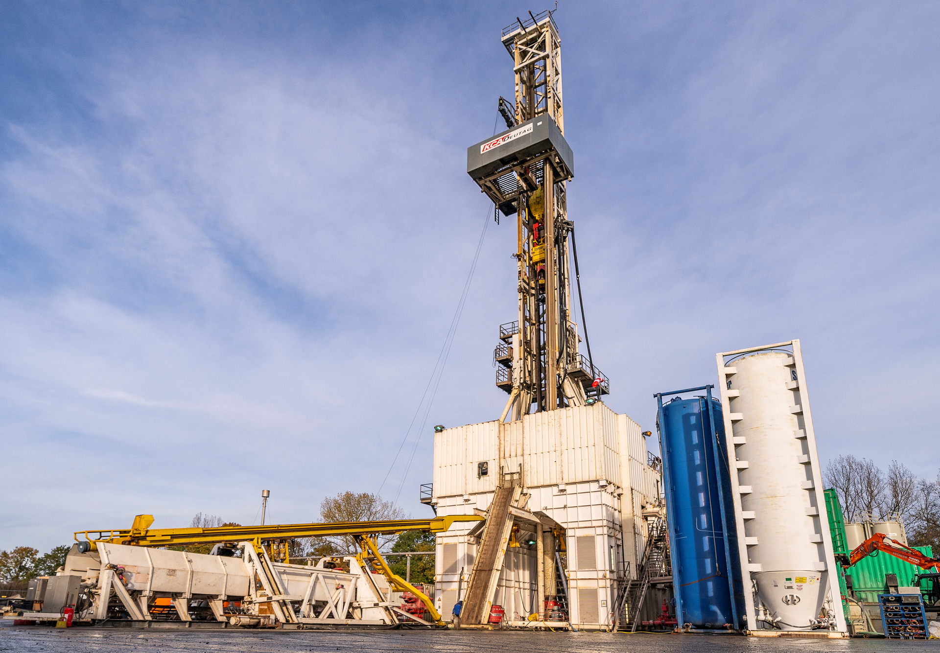 Adorf Z15 drilling rig in the municipality of Emlichheim, northwestern Germany.