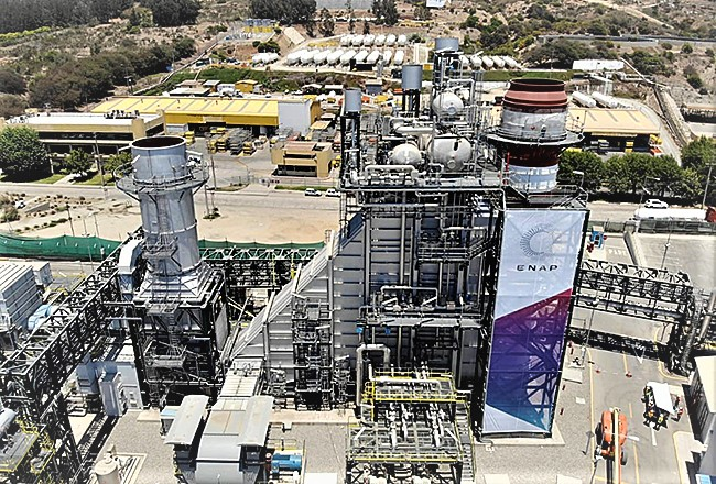 Enap Refiner&iacute;as SA's 104,000-b/d Aconcagua refinery in Conc&oacute;n, in Chile&rsquo;s Valpara&iacute;so region.