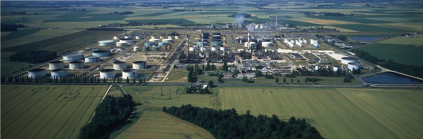 TotalEnergies' Grandpuits refinery at Seine-et-Marne near Melun in northern France.