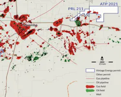 Vintage Energy Permit Map Vintage Energy Permit Map