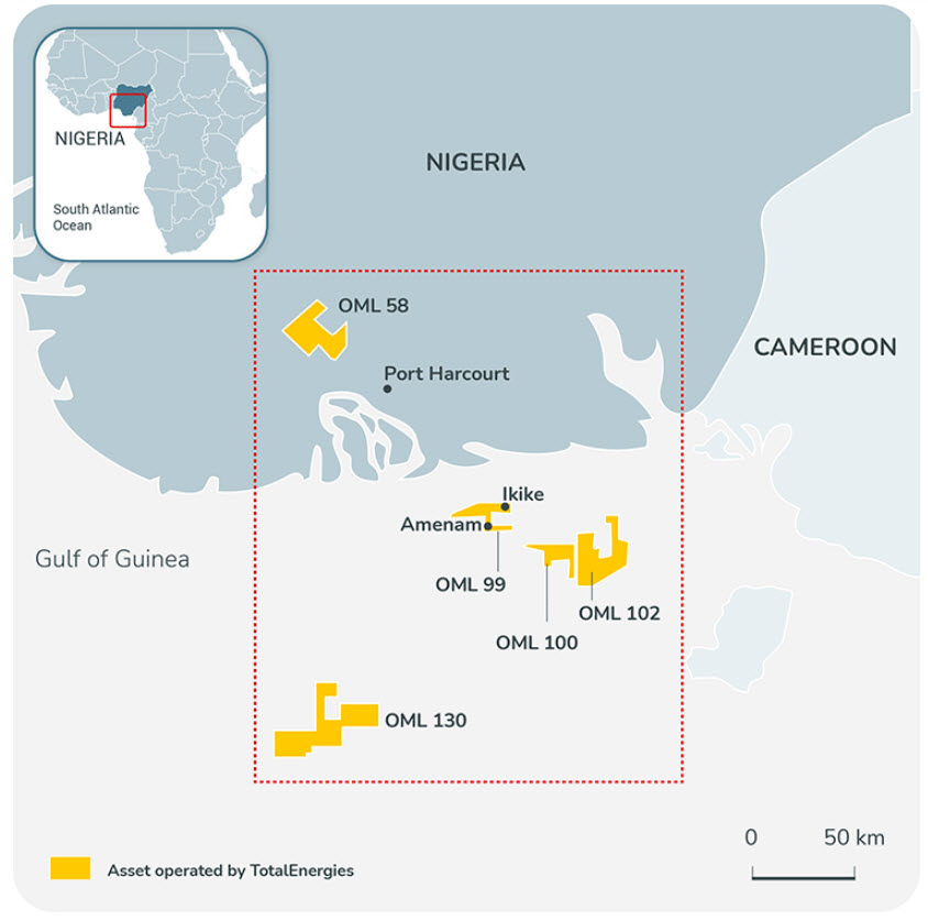 Ikike field offshore Nigeria.