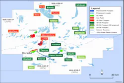 Santos-Carnarvon Bedout subbasin JV map, Western Australia. Santos-Carnarvon Bedout subbasin JV map, Western Australia.