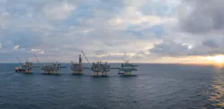 Johan Sverdup field in the North Sea. Johan Sverdup field in the North Sea.