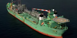 Haewene Brim FPSO on Pierce field in UK North Sea. Haewene Brim FPSO on Pierce field in UK North Sea.