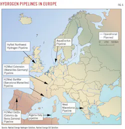 Hydrogen Pipelines In Europe (Fig. 6). Hydrogen Pipelines In Europe (Fig. 6).