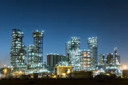 Borouge Ruwais petrochemical complex. Borouge Ruwais petrochemical complex.