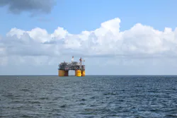 Platform offshore Gulf of Mexico. Platform offshore Gulf of Mexico.