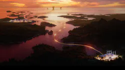 AkerBP power from shore concept. AkerBP power from shore concept.