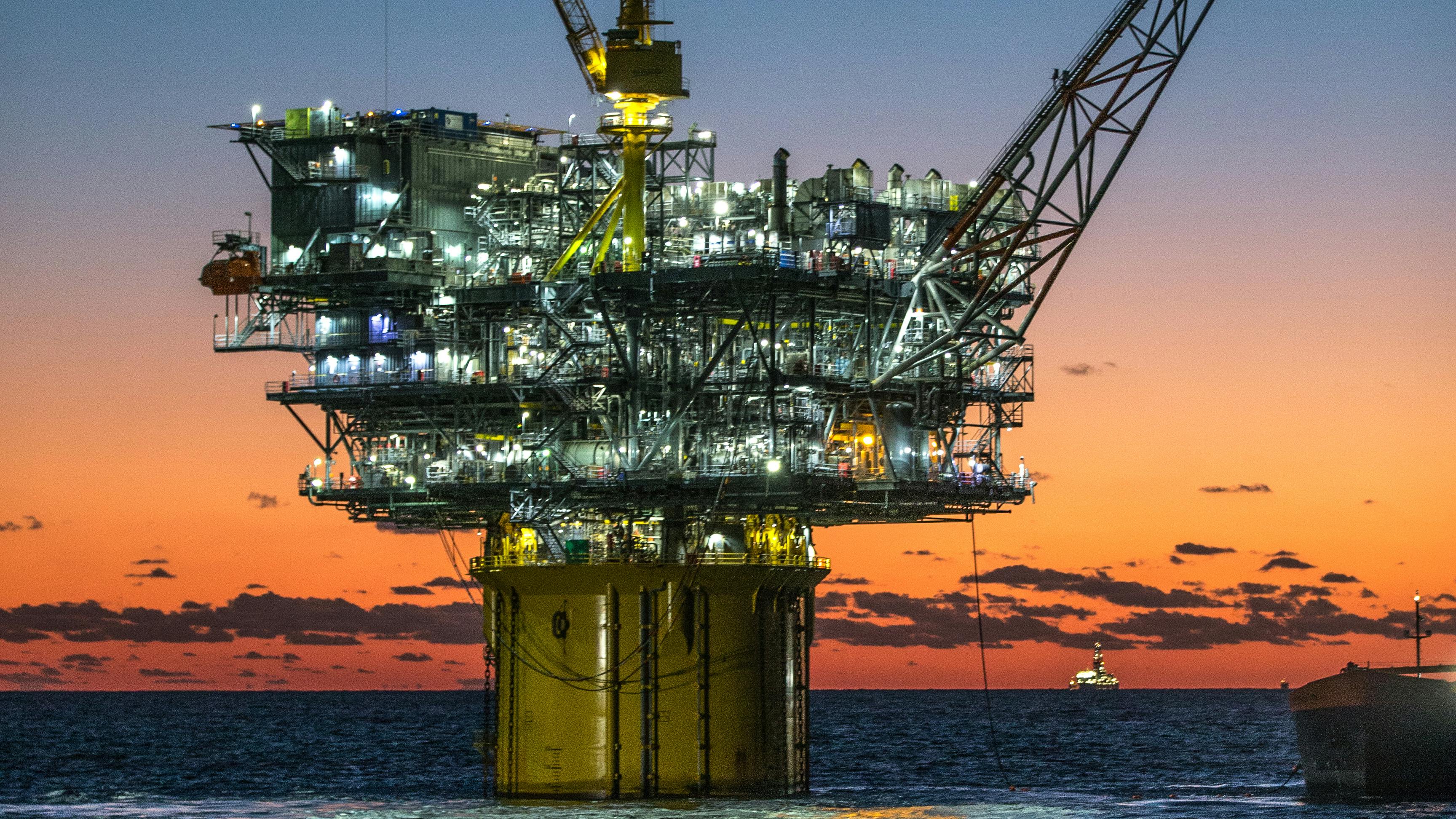 Hess-operated Tubular Bells platform in the US Gulf of Mexico.