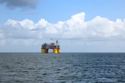 Gulf of Mexico rig. Gulf of Mexico rig.