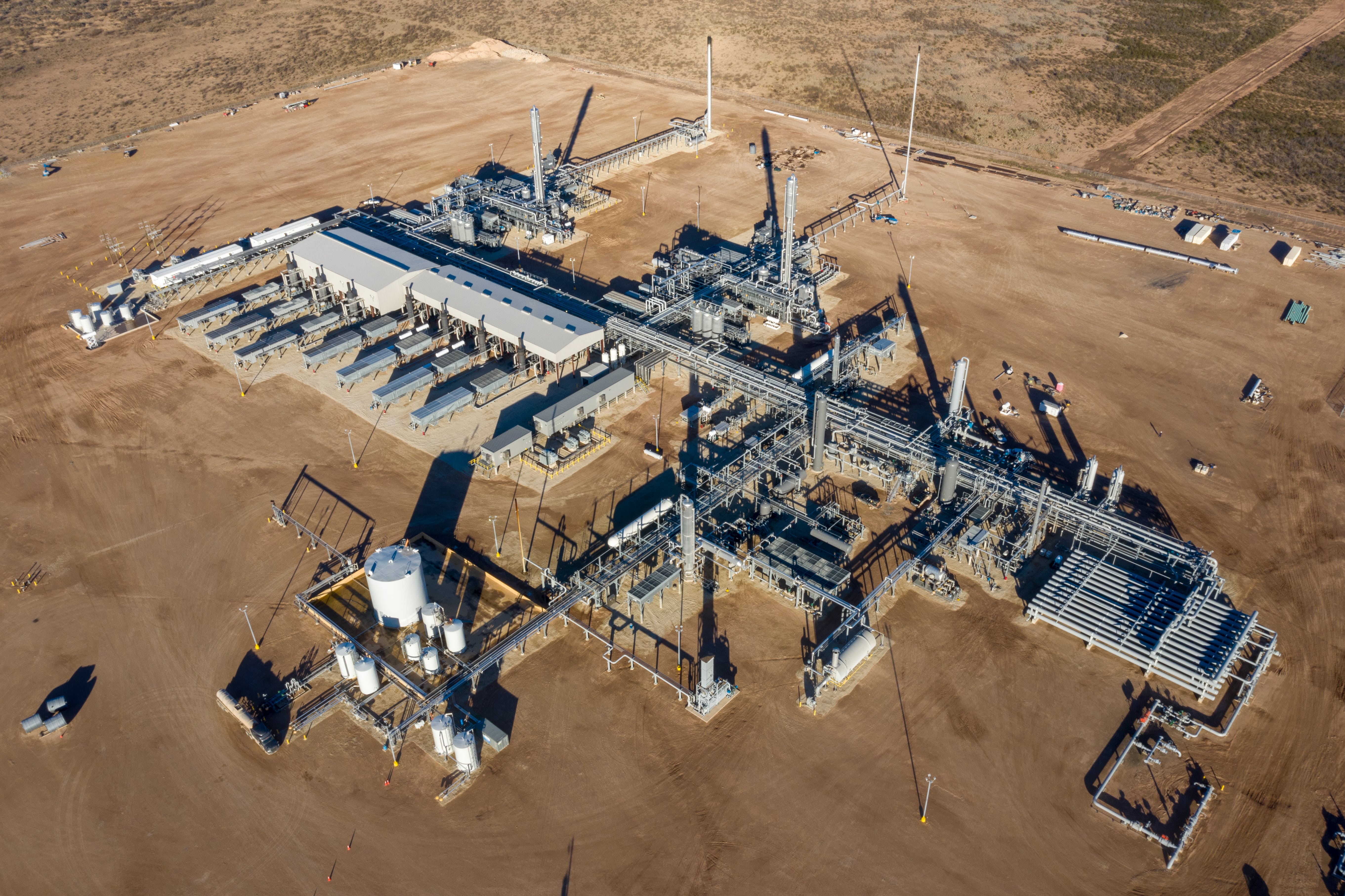 Stateline gas processing complex in Orla, Tex.