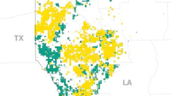 Chesapeake (yellow) and Southwestern own a combined 650,000 acres in the Haynesville Basin. Chesapeake (yellow) and Southwestern own a combined 650,000 acres in the Haynesville Basin.