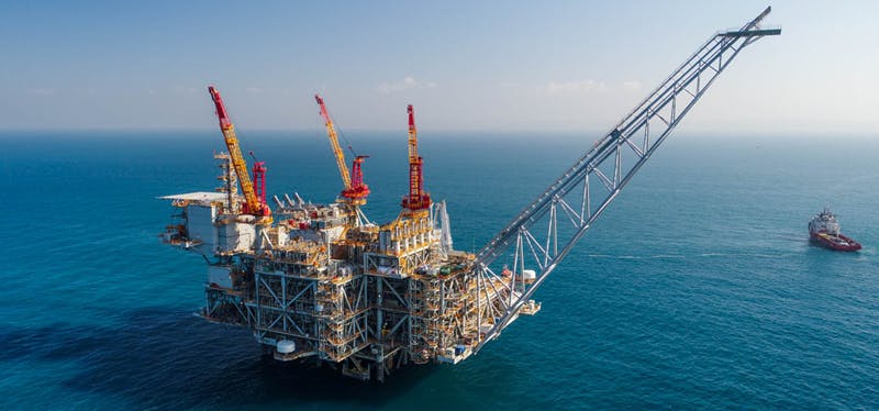 Chevron-operated Leviathan project, offshore Israel.