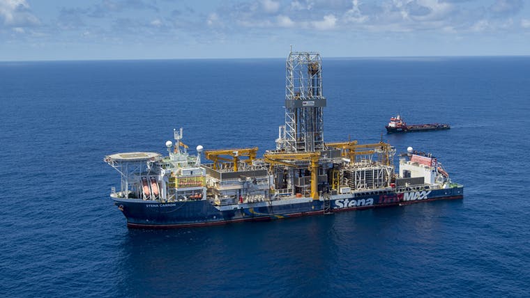 Stena Carron drillship.