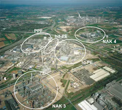 SABIC Limburg BV Geleen operations showing olefins 3 cracker (NAK 3). SABIC Limburg BV Geleen operations showing olefins 3 cracker (NAK 3).