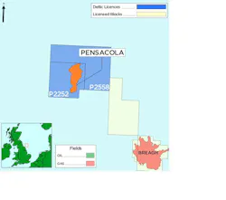 Pensacola field in North Sea Southern Gas Basin. Pensacola field in North Sea Southern Gas Basin.