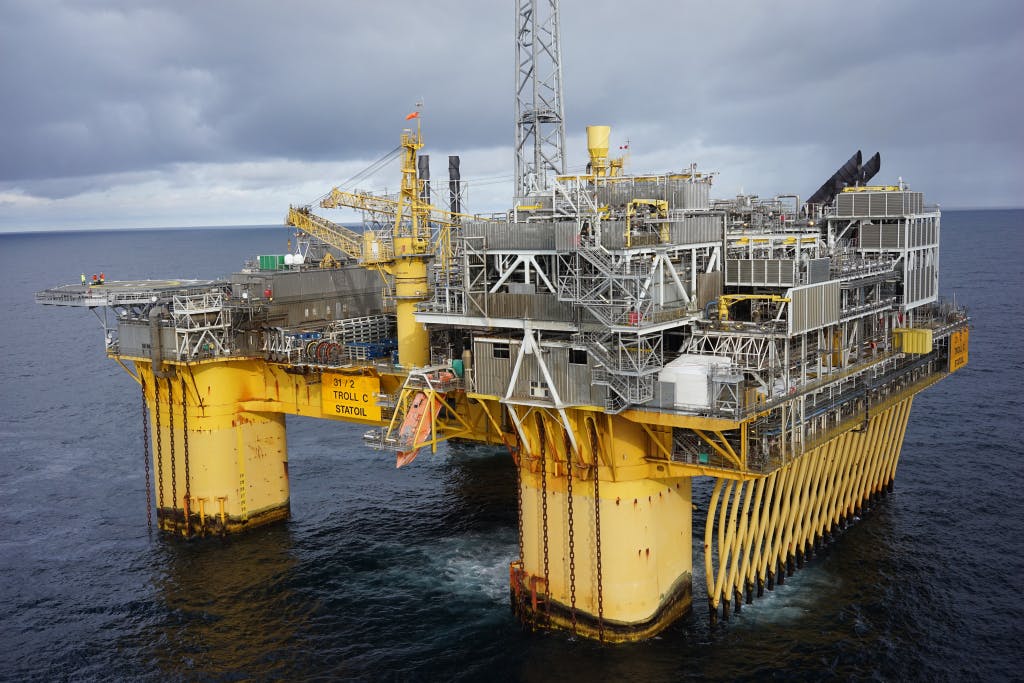 Troll C platform, North Sea.