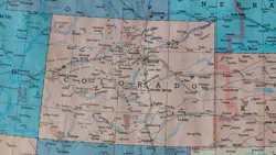 Colorado map. Colorado map.