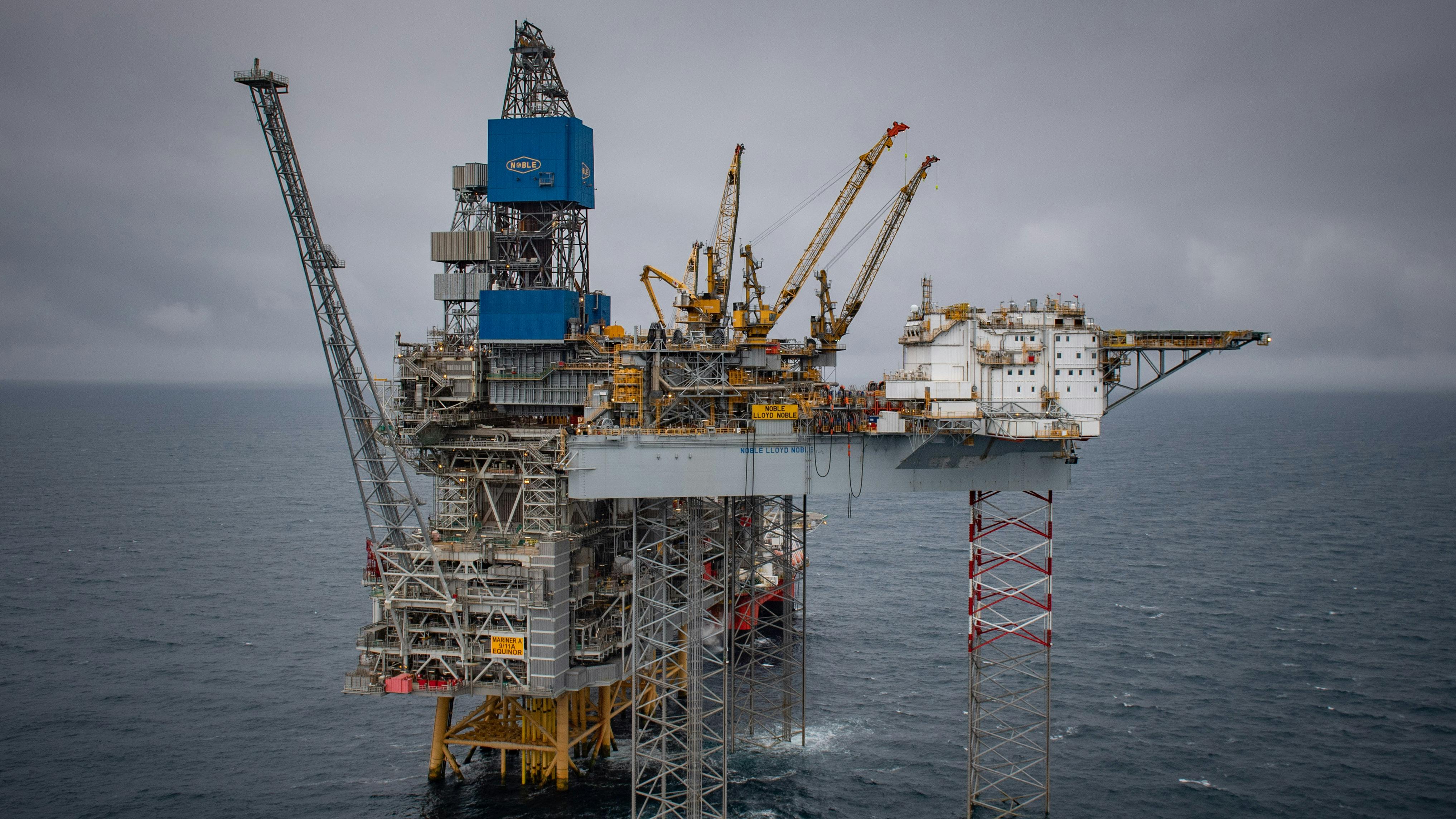 Mariner oil and gas operations, North Sea.