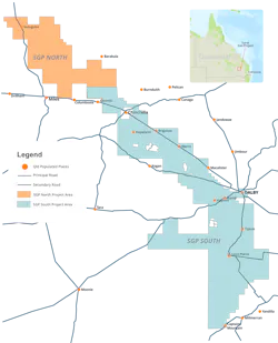 Surat gas project, Queensland, Australia. Surat gas project, Queensland, Australia.