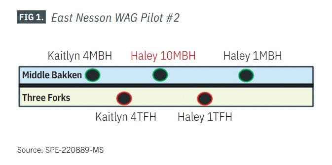 FIG 1. East Nesson WAG Pilot #2