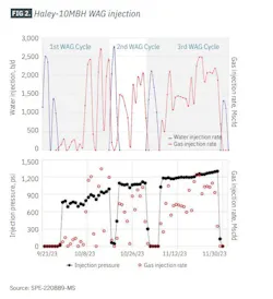 FIG 2. Haley-10MBH WAG injection FIG 2. Haley-10MBH WAG injection