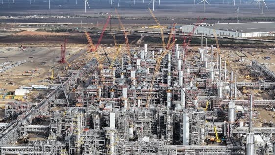 Cheniere CCL Stage 3 construction