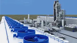 STRATOS Direct Air Capture plant rendering STRATOS Direct Air Capture plant rendering