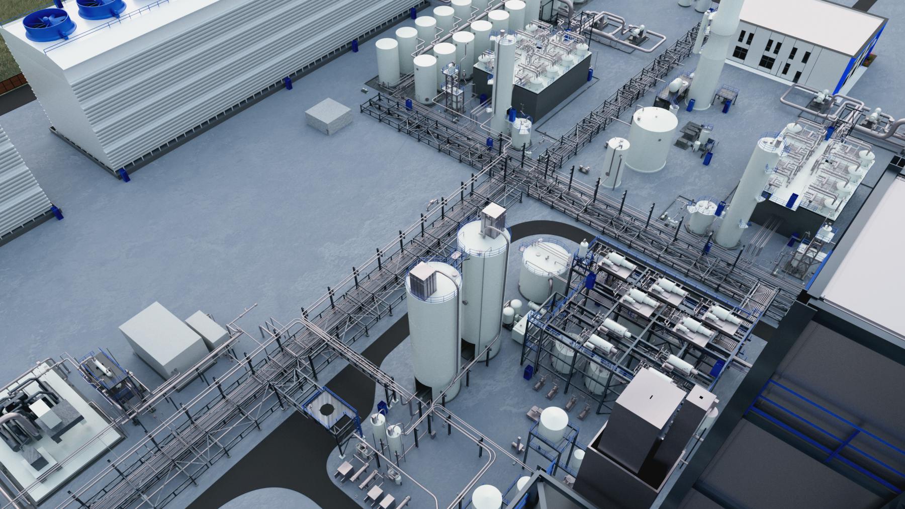 STRATOS Direct Air Capture plant rendering