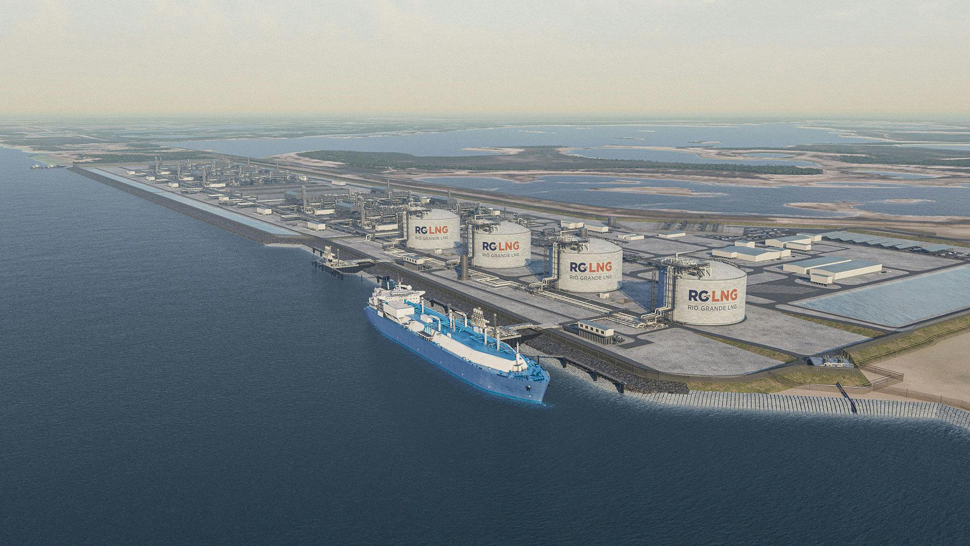 Rio Grande LNG rendering